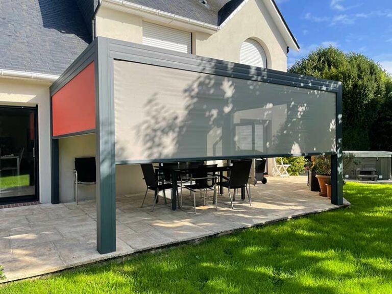 pergola à toile rétractable