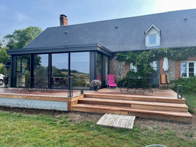 véranda sur terrasse