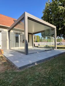 realisation d'une pergola bioclimatique pres de mantes-la-jolie 78980 à godefroy