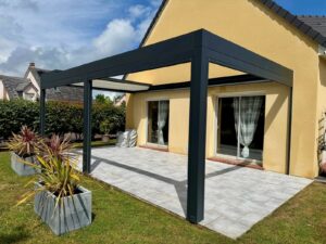 Réalisation de pergola à toile près de ROUEN (76120)